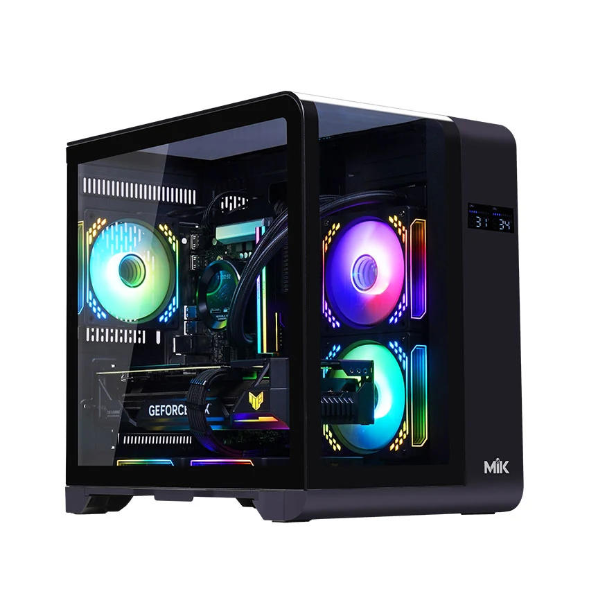 Vỏ Case PC MIK Barbatos M Black - M-ATX - Đen - NEW