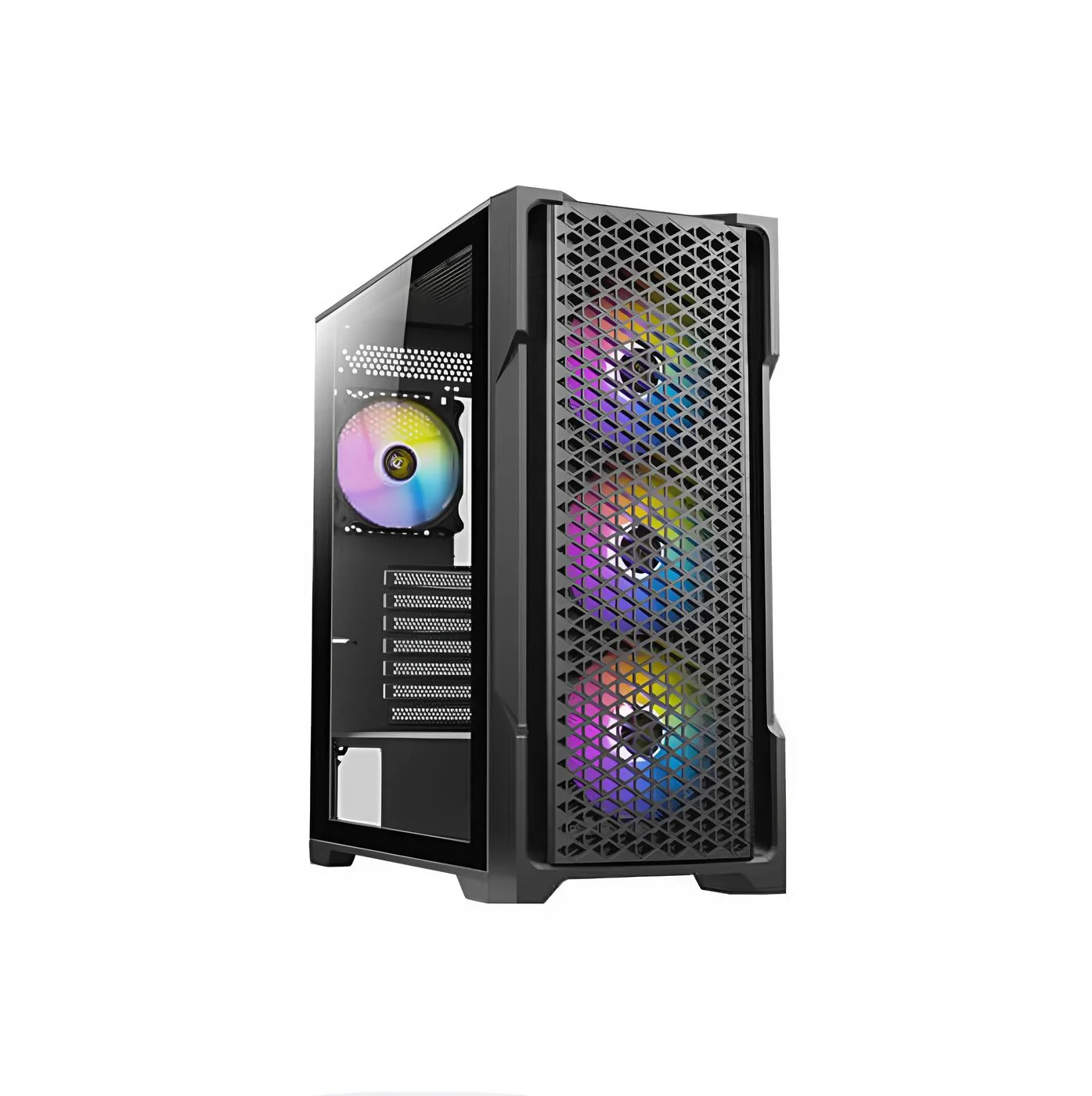 Vỏ Case PC MIK G7 Led Strip Black - M-ATX - Đen - NEW
