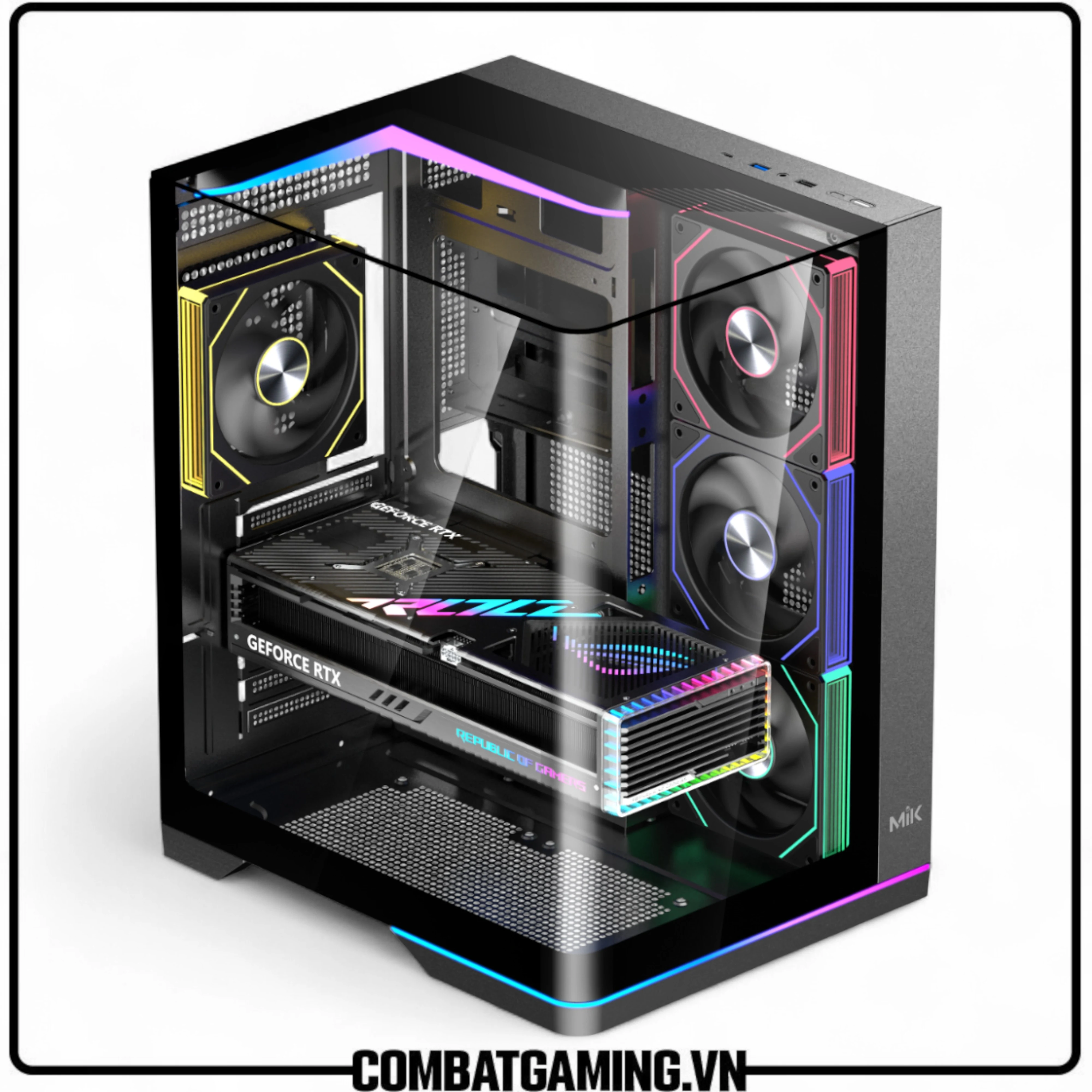 Vỏ Case PC MIK G8 Nova - M-ATX - Đen - NEW