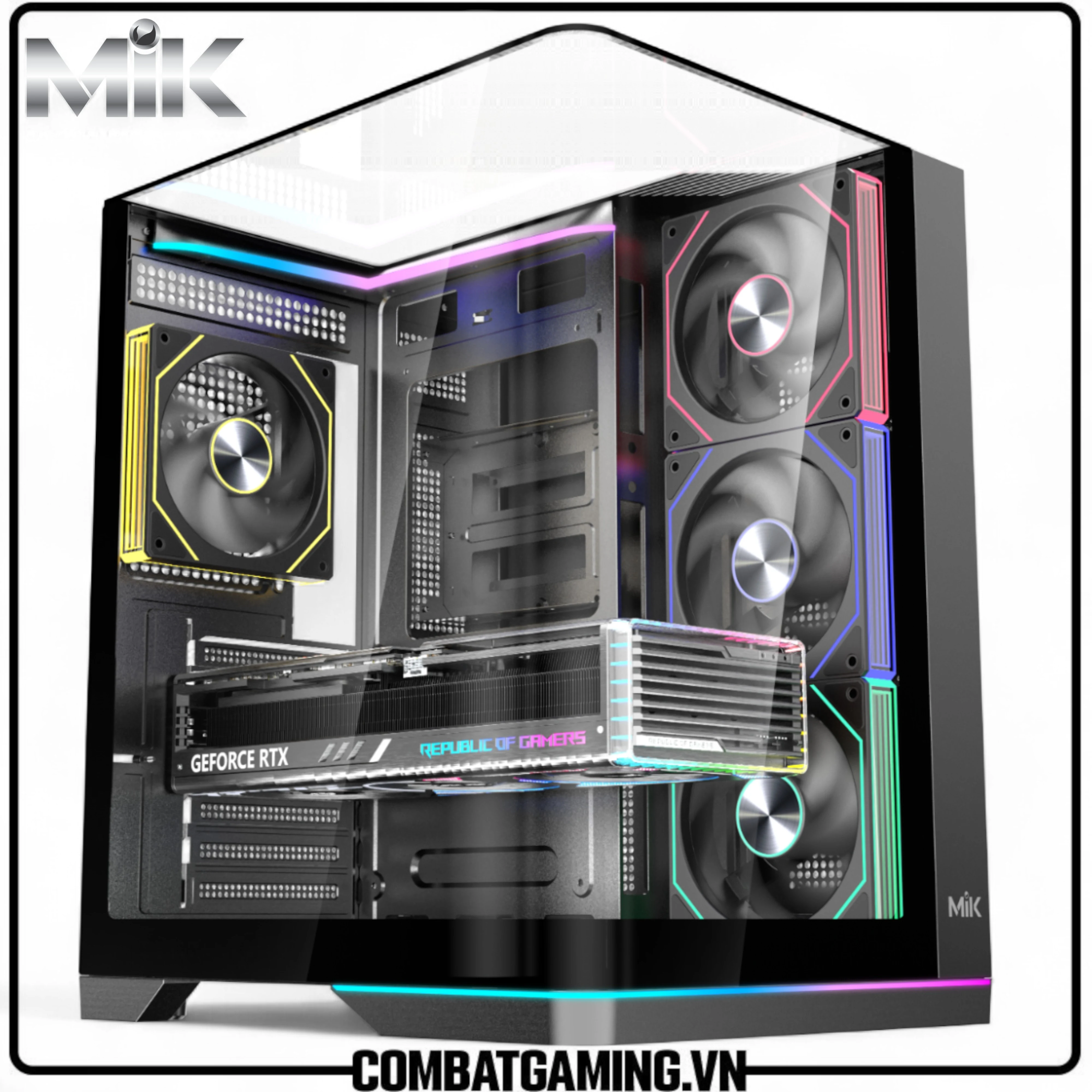 Vỏ Case PC MIK G8 Nova X - ATX - Đen - NEW