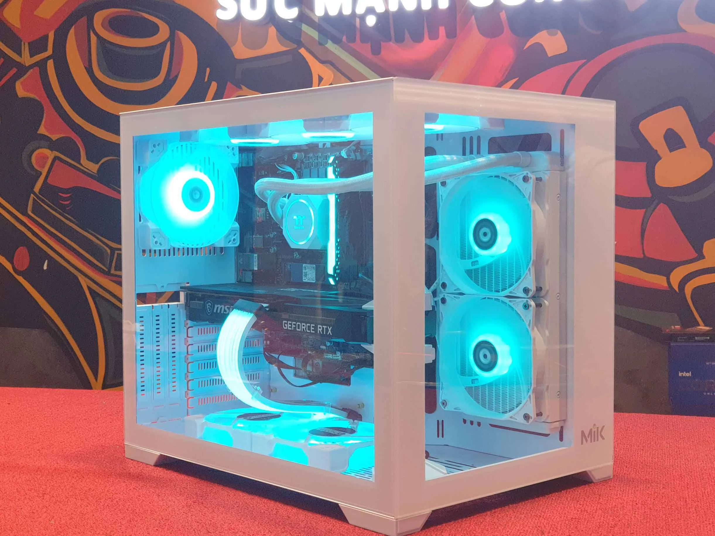 Vỏ Case PC MIK LV12 Gaming White - ATX - Trắng - NEW