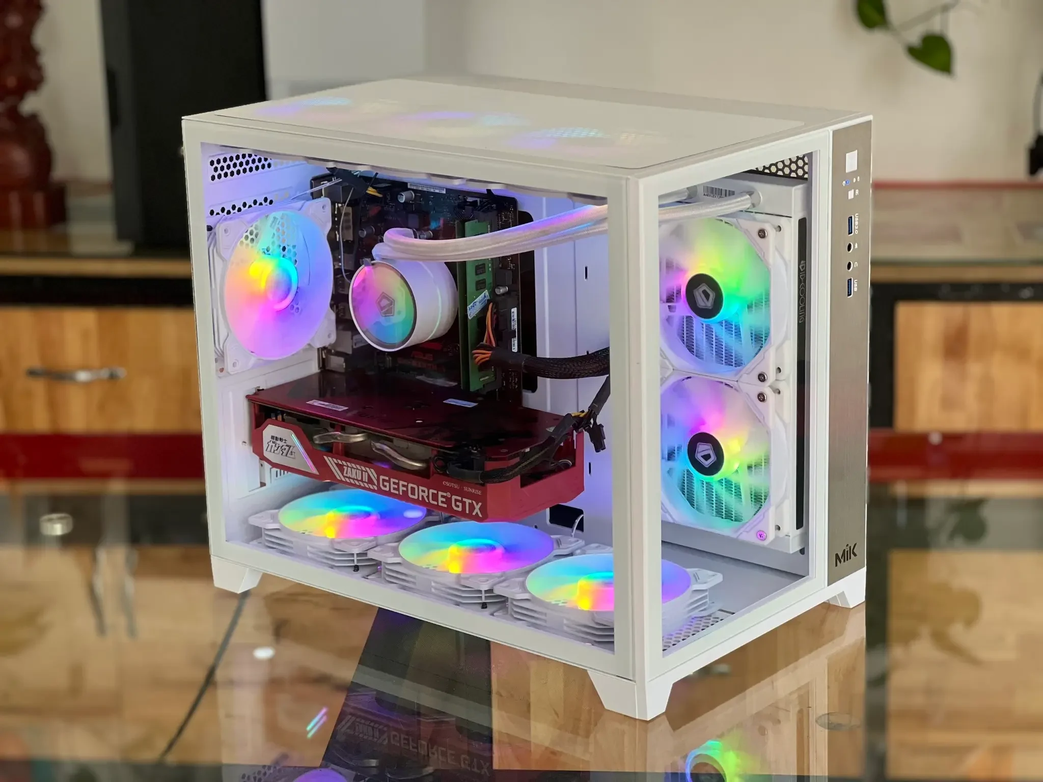 Vỏ Case PC MIK LV12 M White - M-ATX - Trắng - NEW