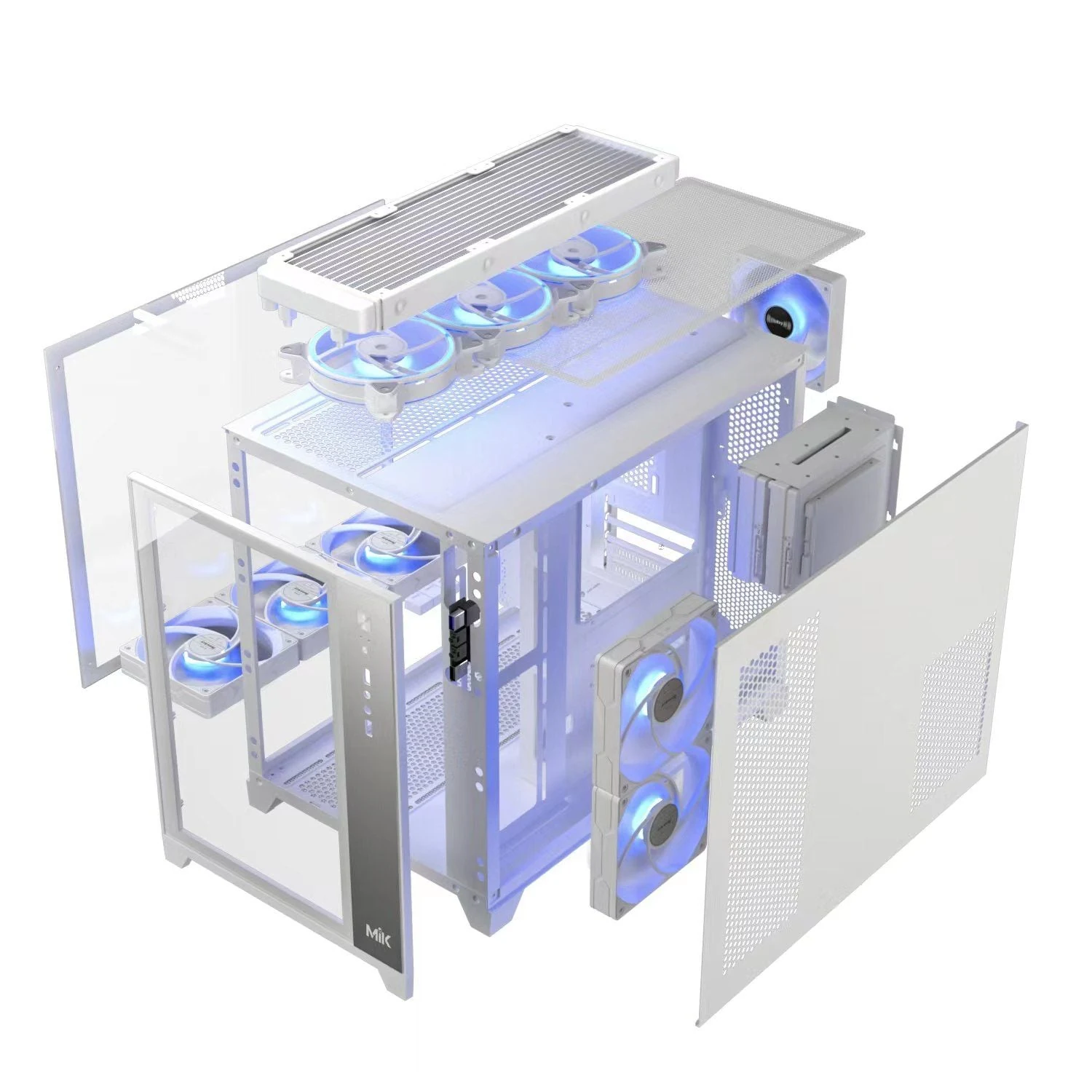 Vỏ Case PC MIK LV12 M White - M-ATX - Trắng - NEW