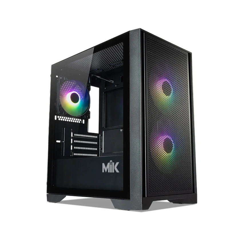 Vỏ Case PC MIK Morax 3FA Black - M-ATX - Đen - NEW