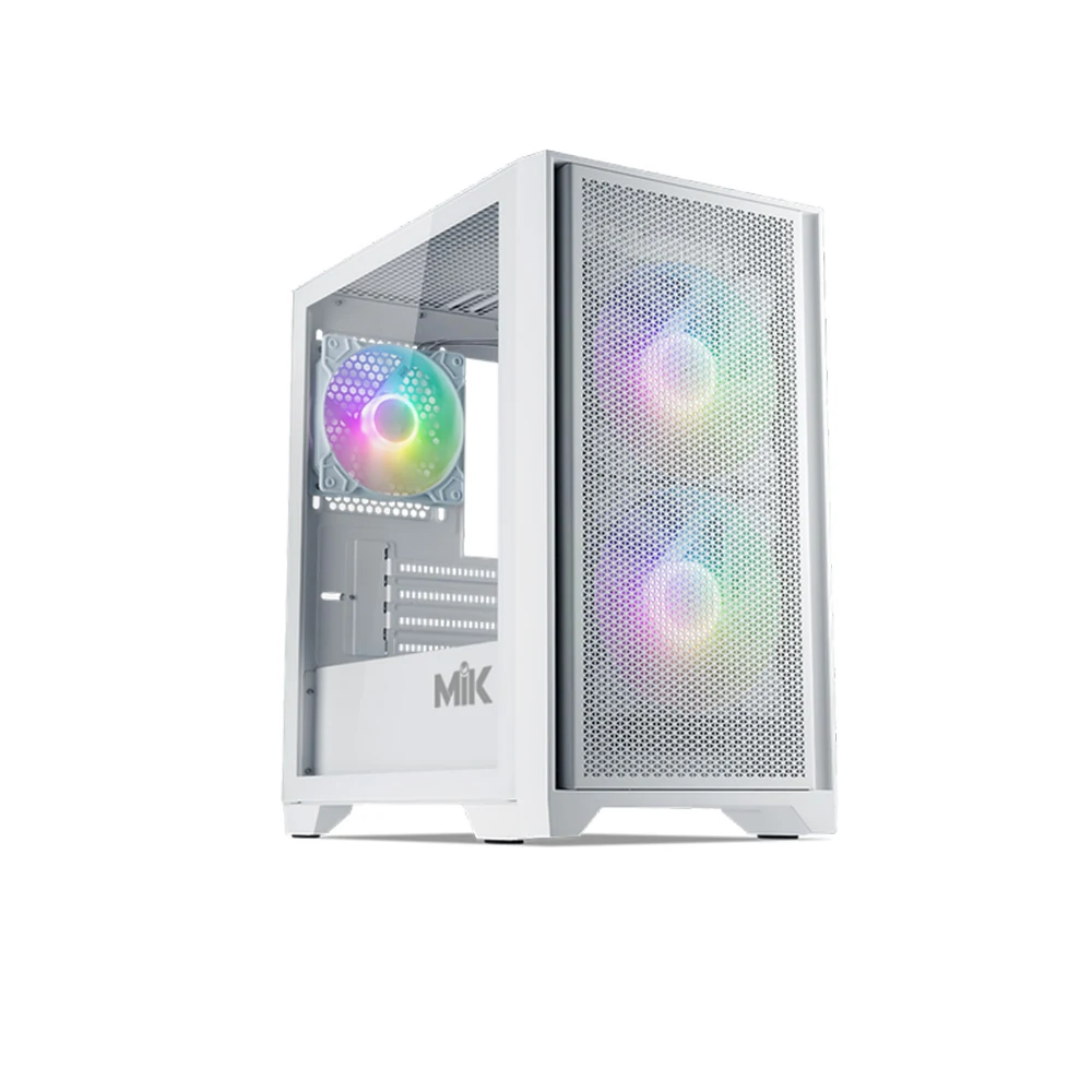 Vỏ Case PC MIK Morax 3FA White - M-ATX - Trắng - NEW