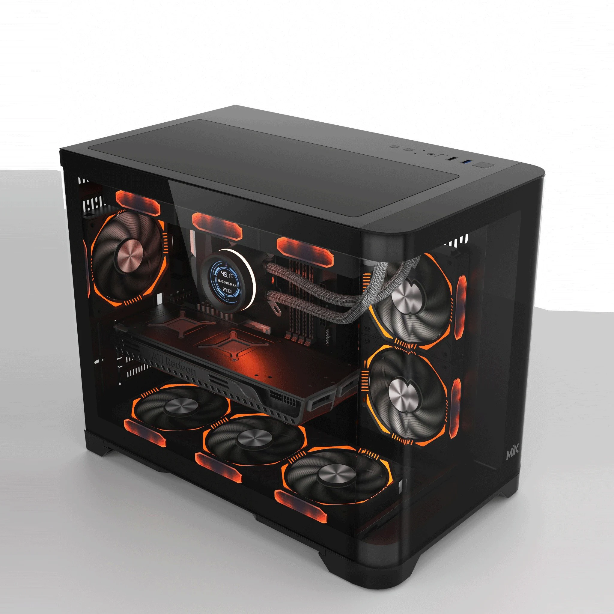 Vỏ Case PC MIK X 3FX - ATX - Đen - NEW