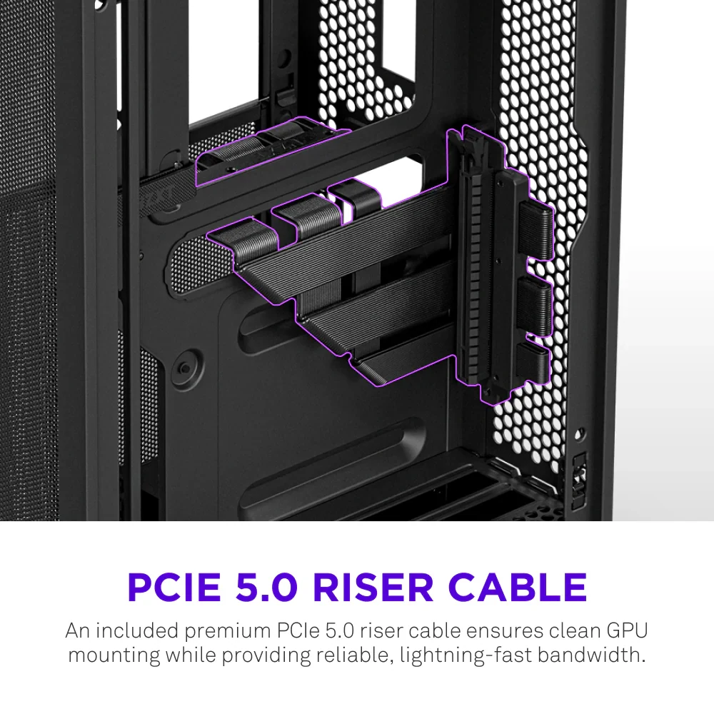 Vỏ Case PC NZXT H2 Flow Black - Mini-ITX - Đen - NEW