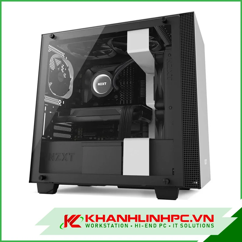 Vỏ Case PC NZXT H400 White - M-ATX - Trắng - NEW