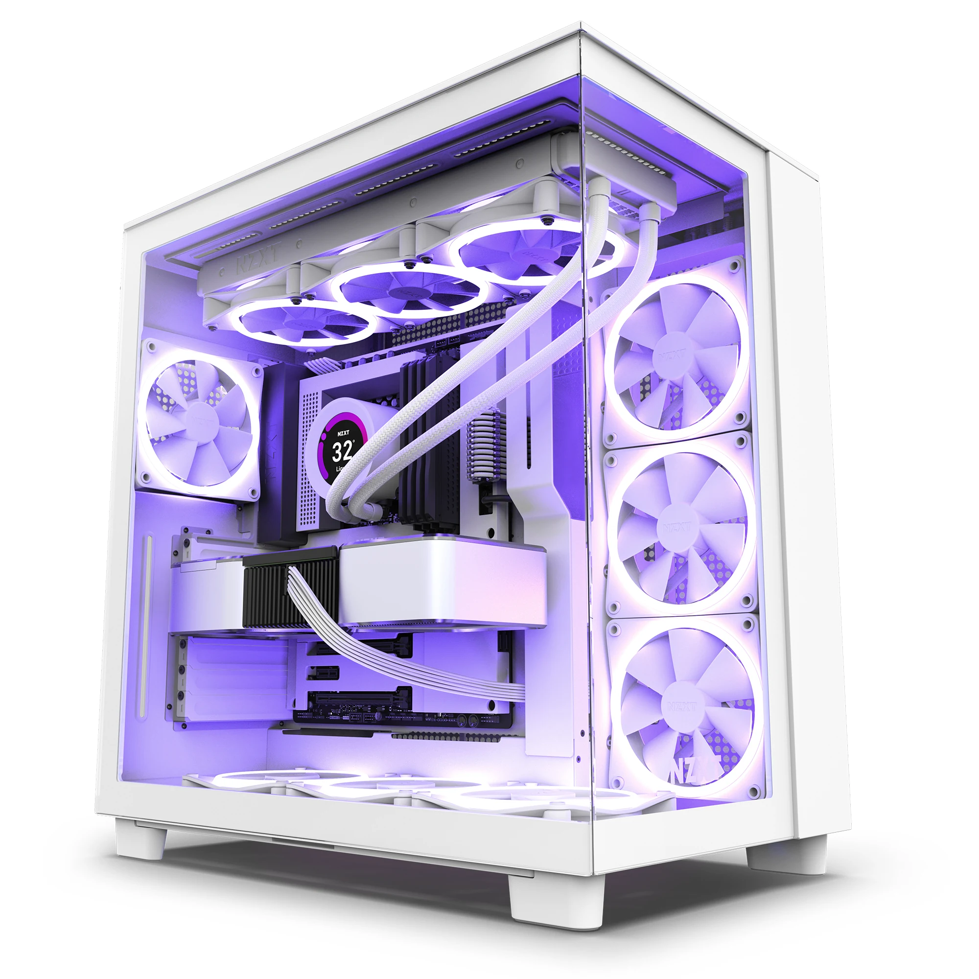 Vỏ Case PC NZXT H400i White - M-ATX - Trắng - NEW