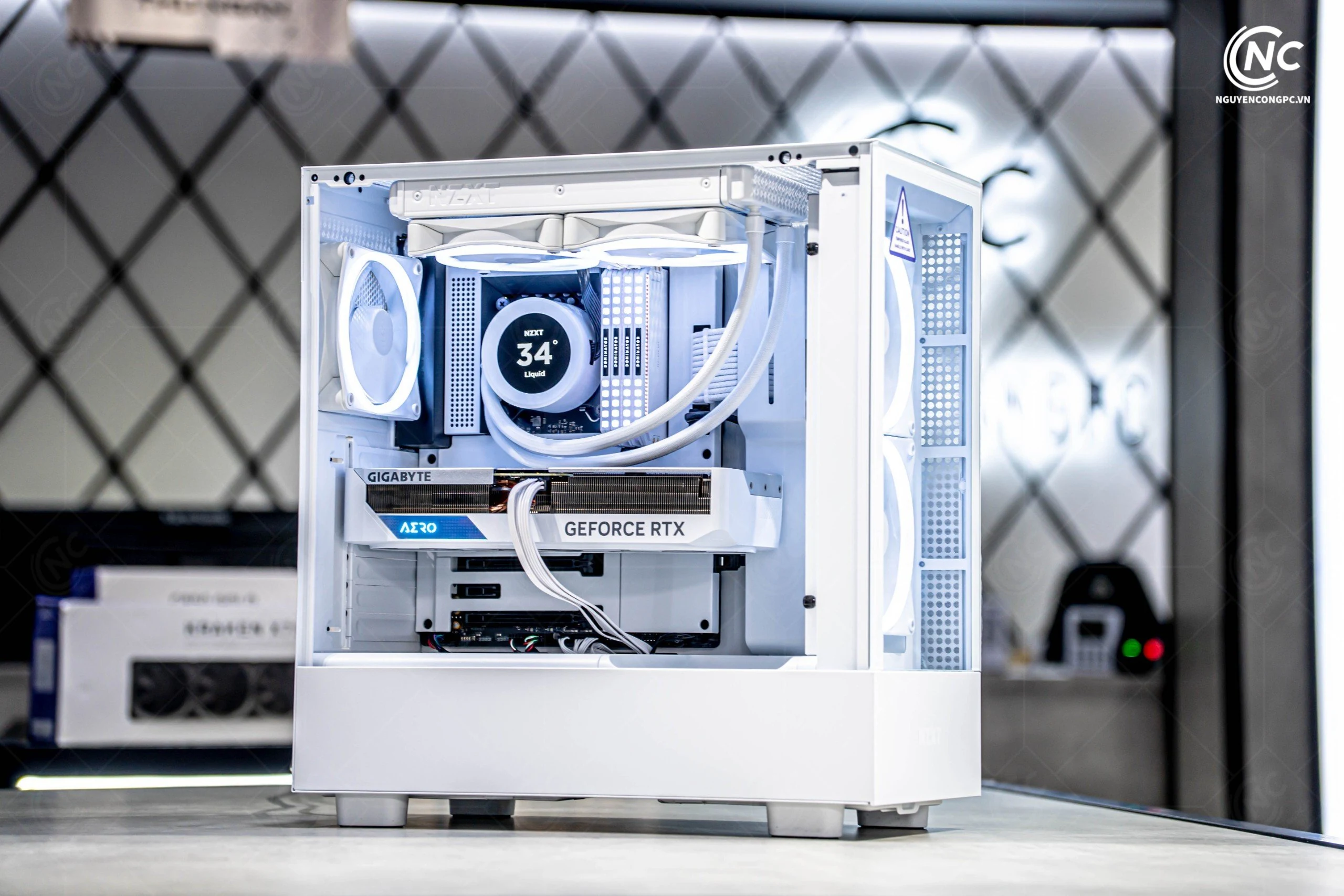 Vỏ Case PC NZXT H5 Elite White - ATX - Trắng - NEW