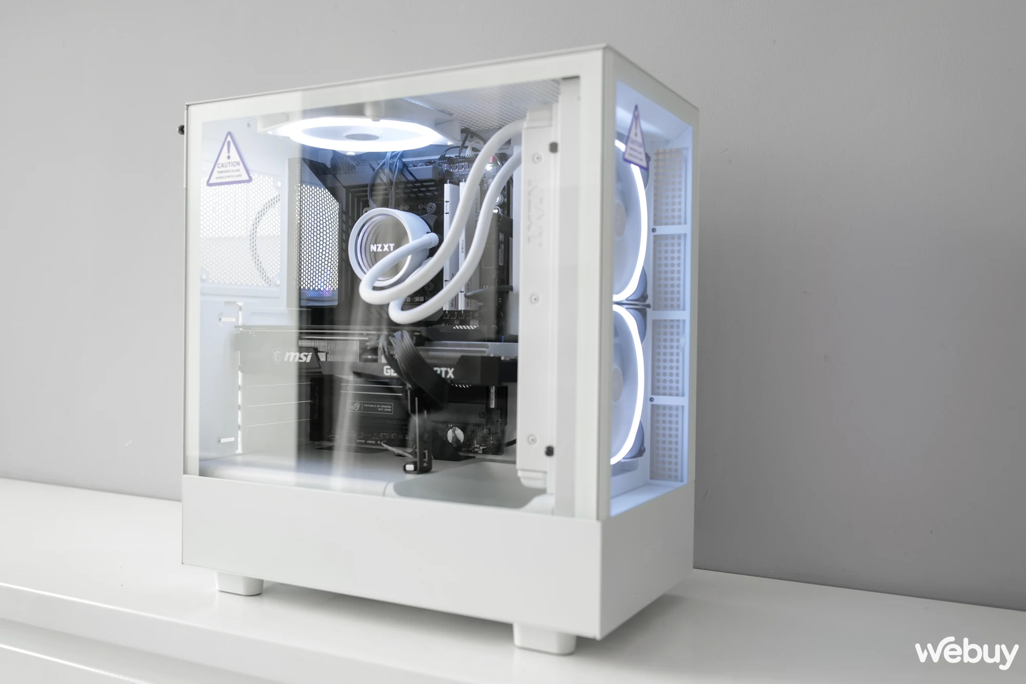 Vỏ Case PC NZXT H5 Elite White - ATX - Trắng - NEW