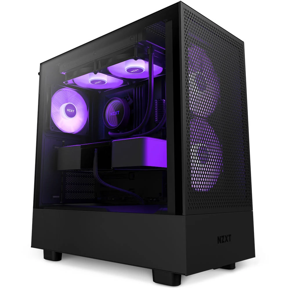 Vỏ Case PC NZXT H5 Flow Black - ATX - Đen - NEW