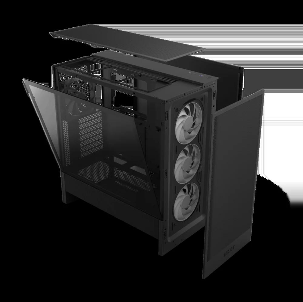 Vỏ Case PC NZXT H5 Flow RGB Black - ATX - Đen - NEW