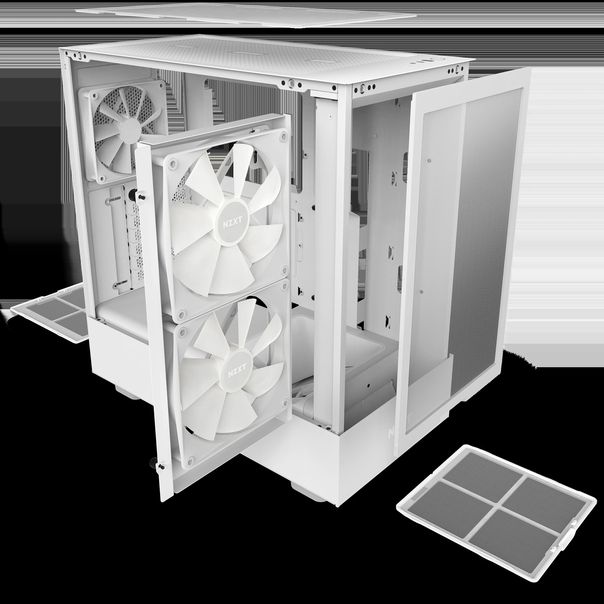 Vỏ Case PC NZXT H5 Flow White - ATX - Trắng - NEW
