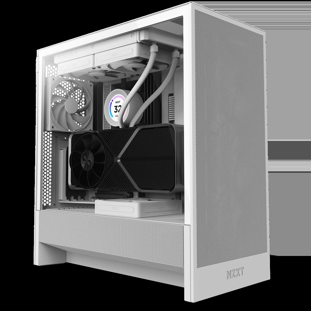 Vỏ Case PC NZXT H510 Flow White - ATX - Trắng - NEW