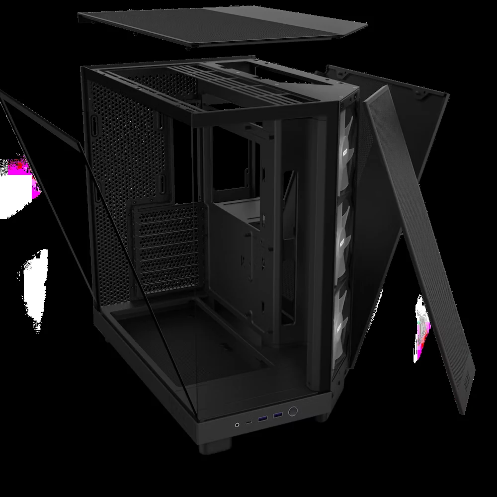 Vỏ Case PC NZXT H6 Flow Black - ATX - Đen - NEW