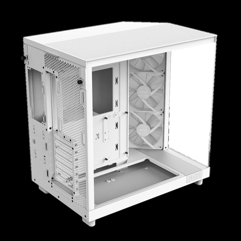 Vỏ Case PC NZXT H6 Flow RGB White - ATX - Trắng - NEW