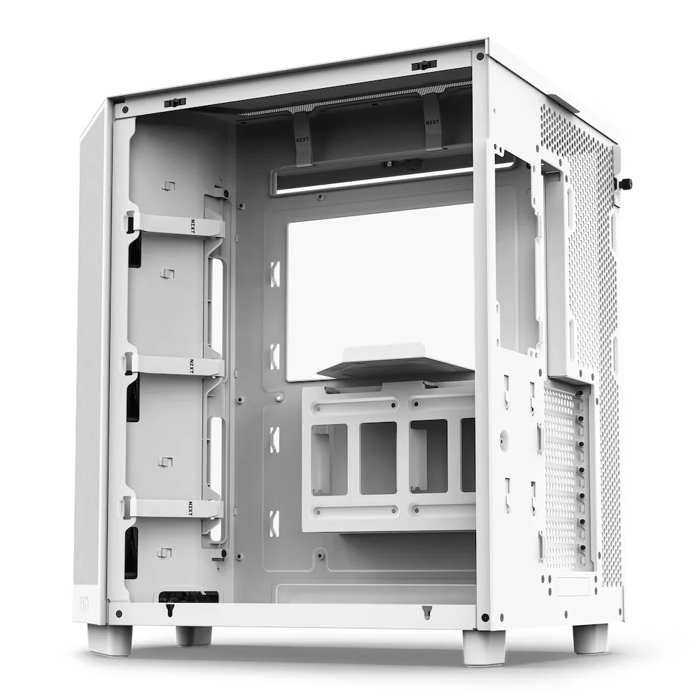 Vỏ Case PC NZXT H6 Flow RGB White - ATX - Trắng - NEW