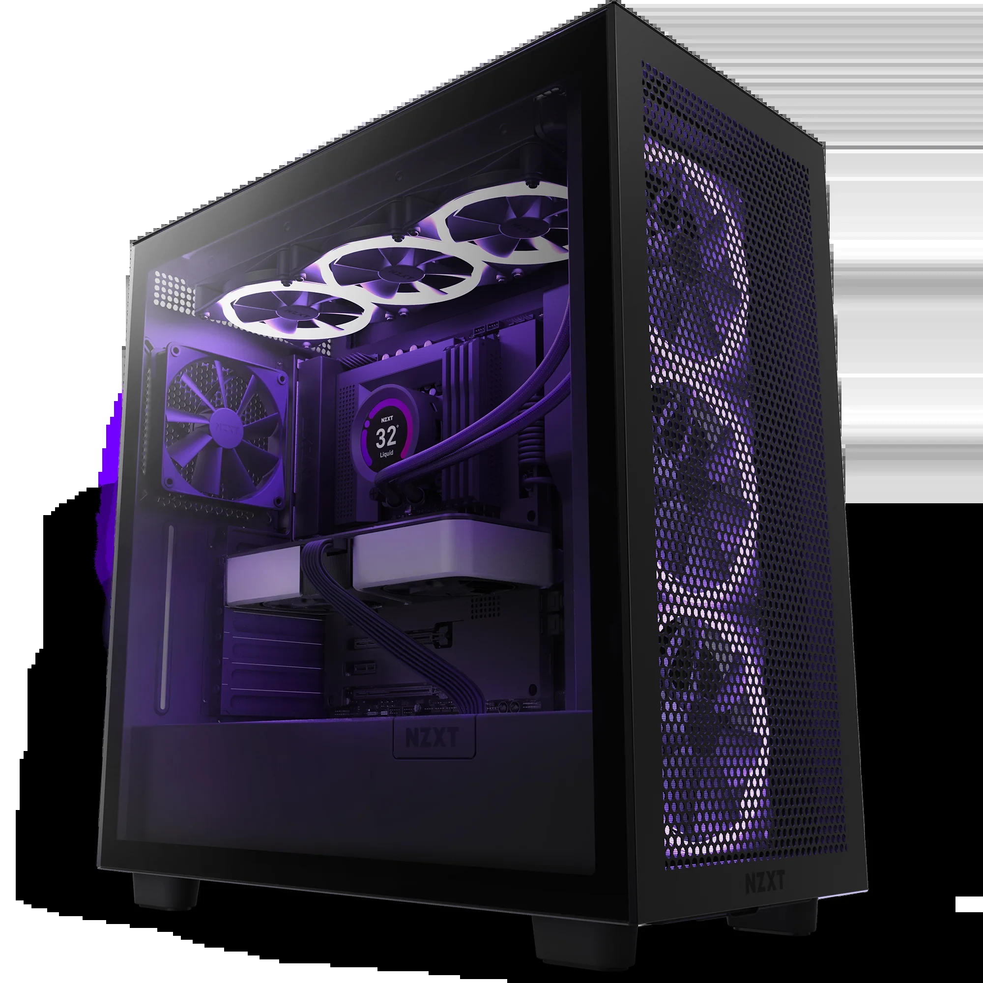 Vỏ Case PC NZXT H7 Flow 2022 Black - ATX - Đen - NEW