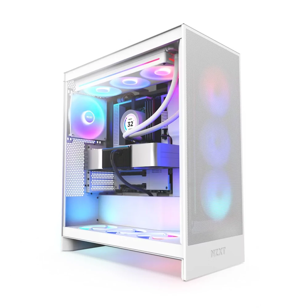 Vỏ Case PC NZXT H7 Flow 2022 White - ATX - Trắng - NEW
