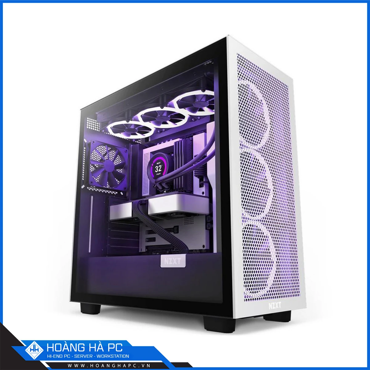 Vỏ Case PC NZXT H7 Flow Black - ATX - Đen - NEW