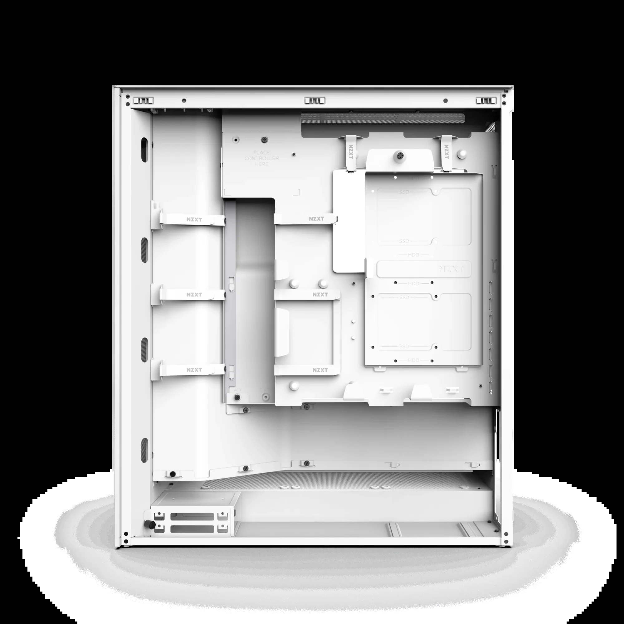 Vỏ Case PC NZXT H7 Flow RGB White - ATX - Trắng - NEW
