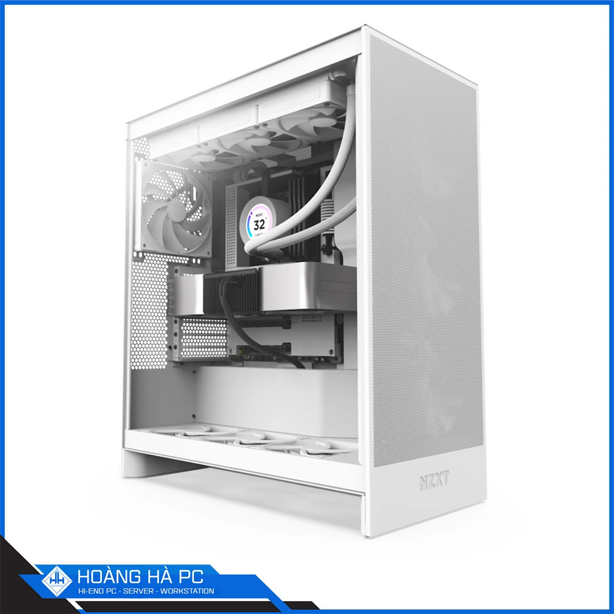 Vỏ Case PC NZXT H7 Flow White - ATX - Trắng - NEW