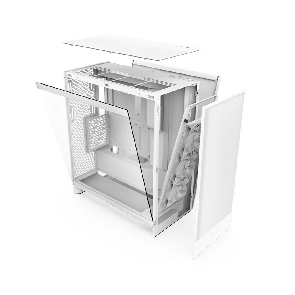 Vỏ Case PC NZXT H7 Flow White - ATX - Trắng - NEW