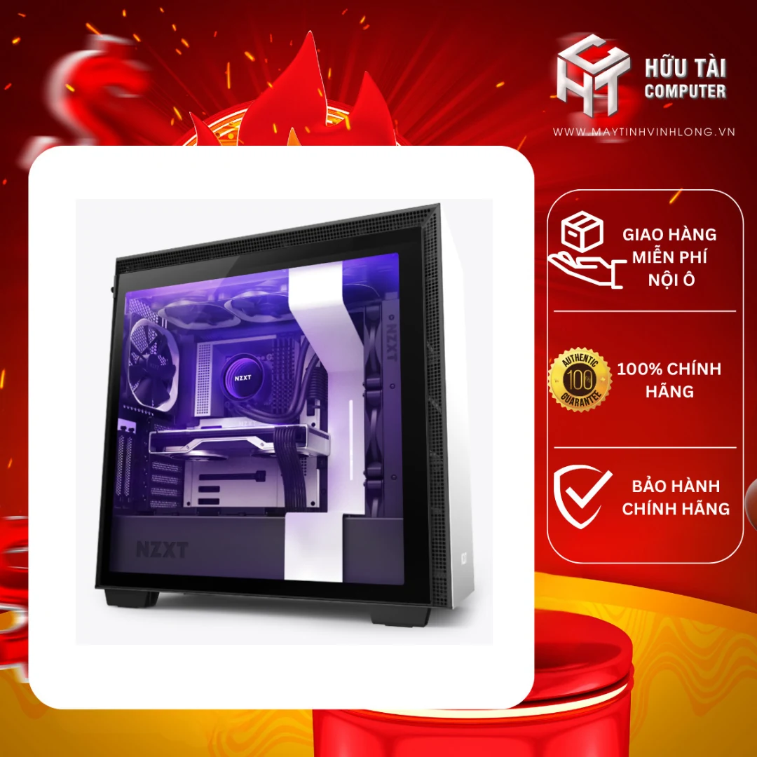 Vỏ Case PC NZXT H710 White - ATX - Trắng - NEW