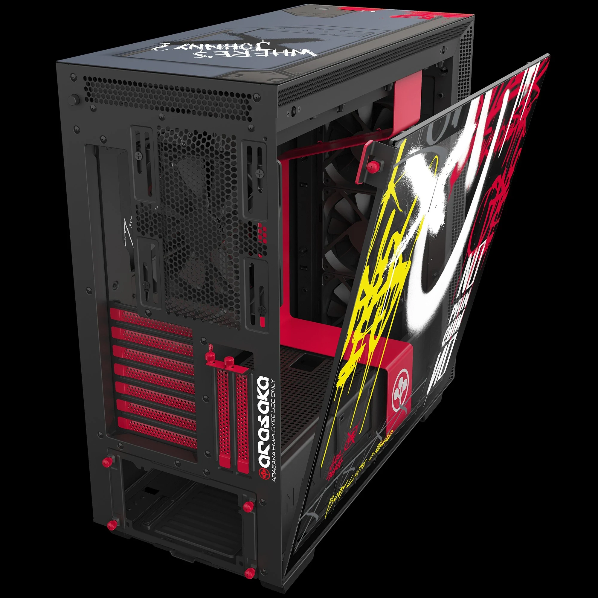 Vỏ Case PC NZXT H710i Cyberpunk 2077 Edition - ATX - Đen/Vàng - NEW
