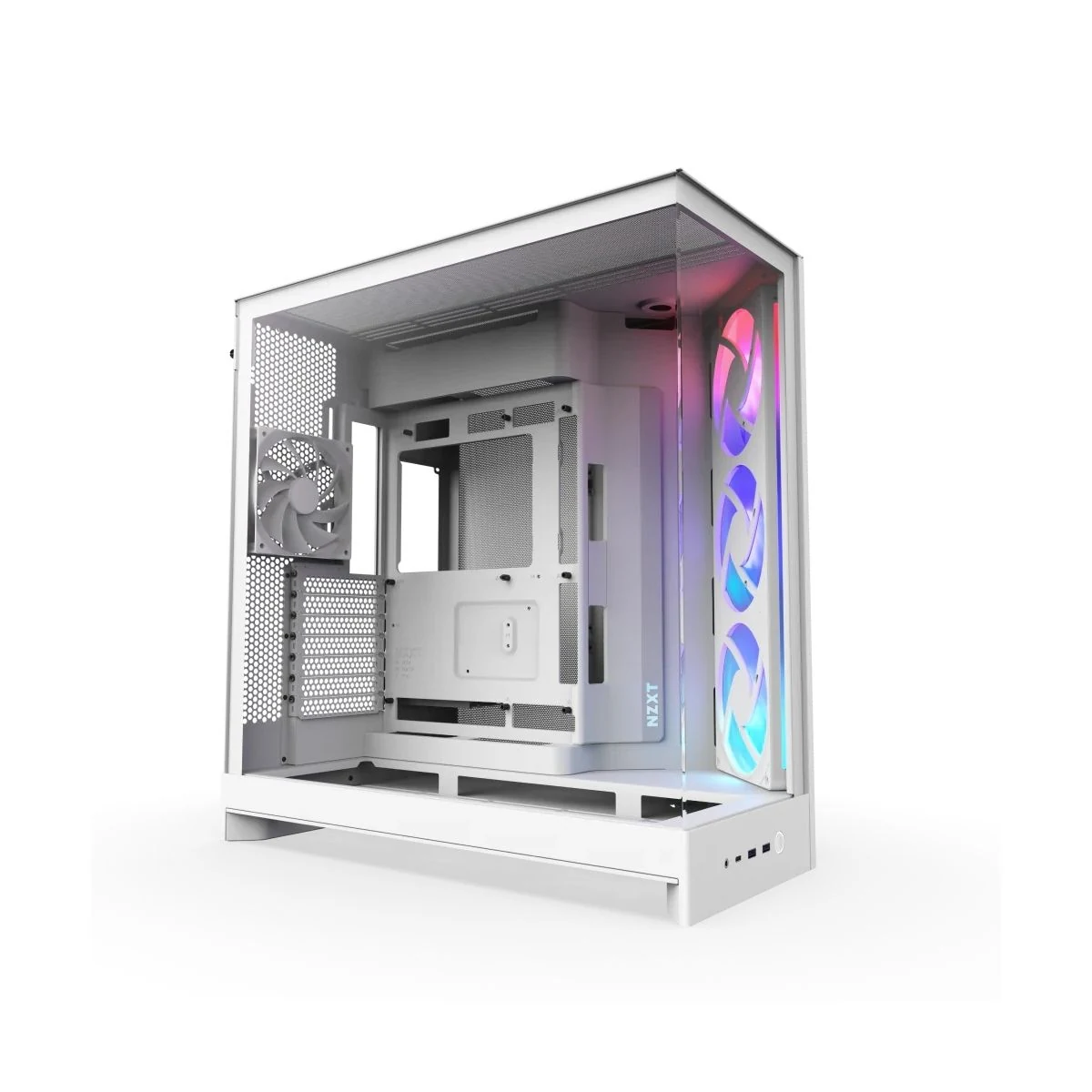 Vỏ Case PC NZXT H9 Elite RGB White - ATX - Trắng - NEW