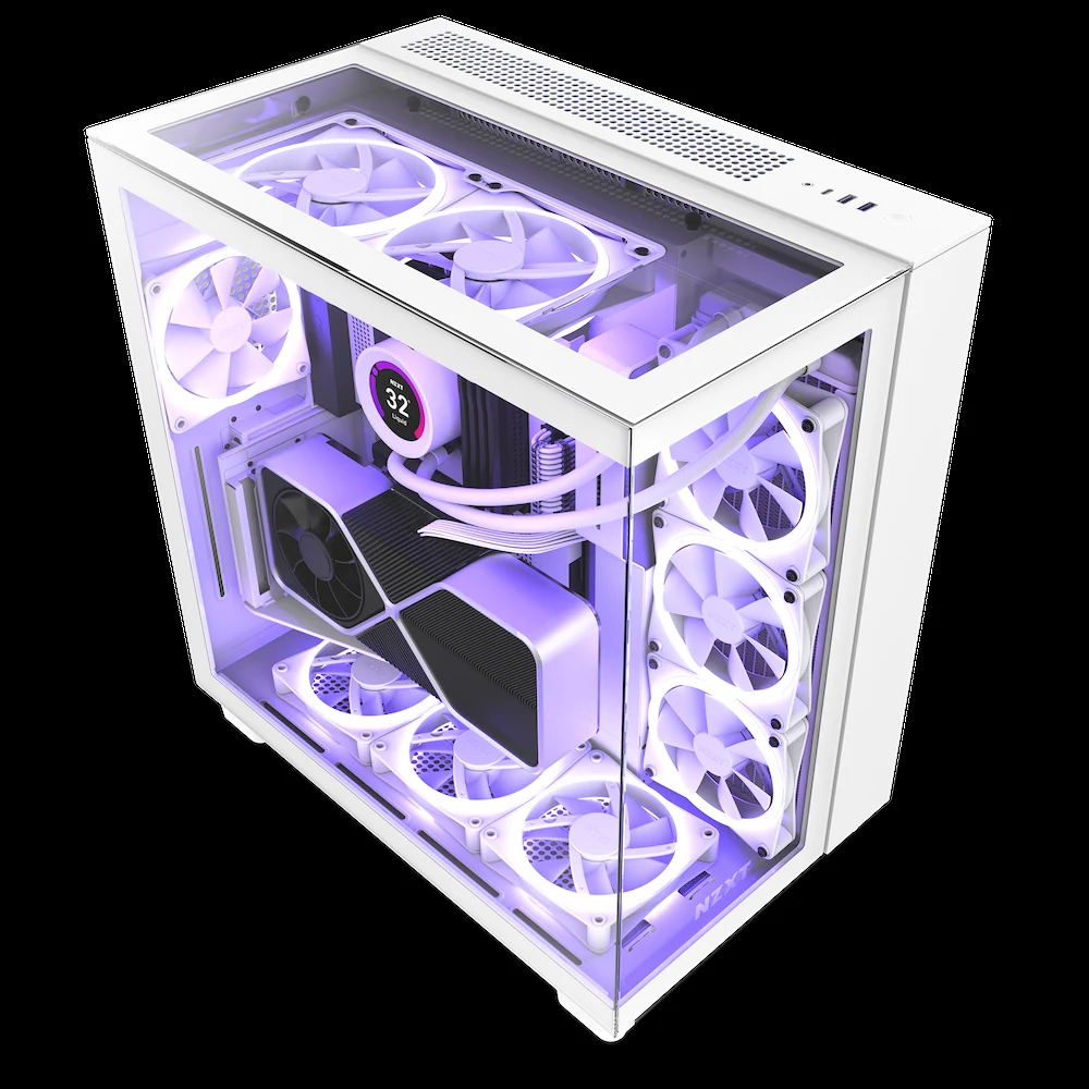 Vỏ Case PC NZXT H9 Elite White - ATX - Trắng - NEW
