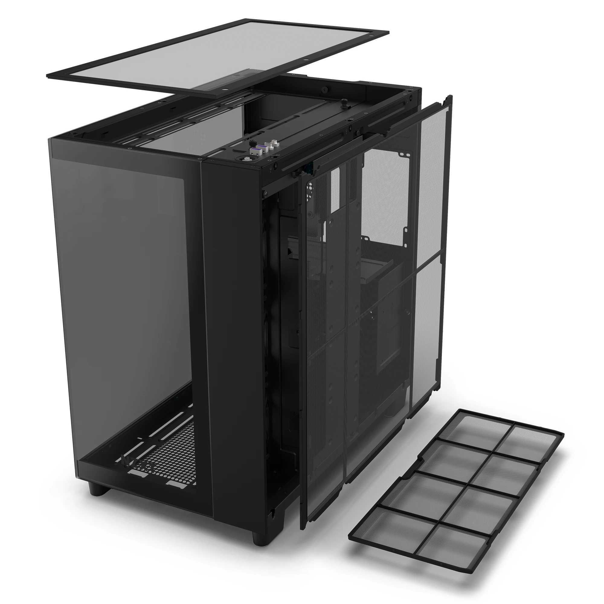 Vỏ Case PC NZXT H9 Flow Black - ATX - Đen - NEW