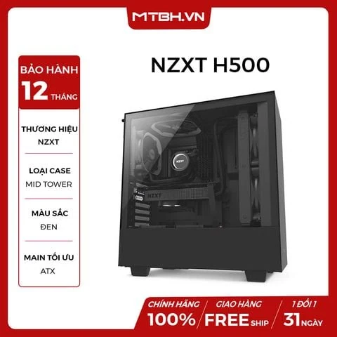 Vỏ Case PC NZXT S340 Elite Black/Purple Limited Edition - ATX - Đen/Tím - NEW