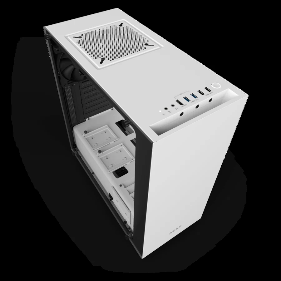 Vỏ Case PC NZXT S340 Elite Matte White - ATX - Trắng - NEW