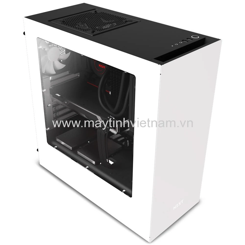 Vỏ Case PC NZXT S340 White - ATX - Trắng - NEW