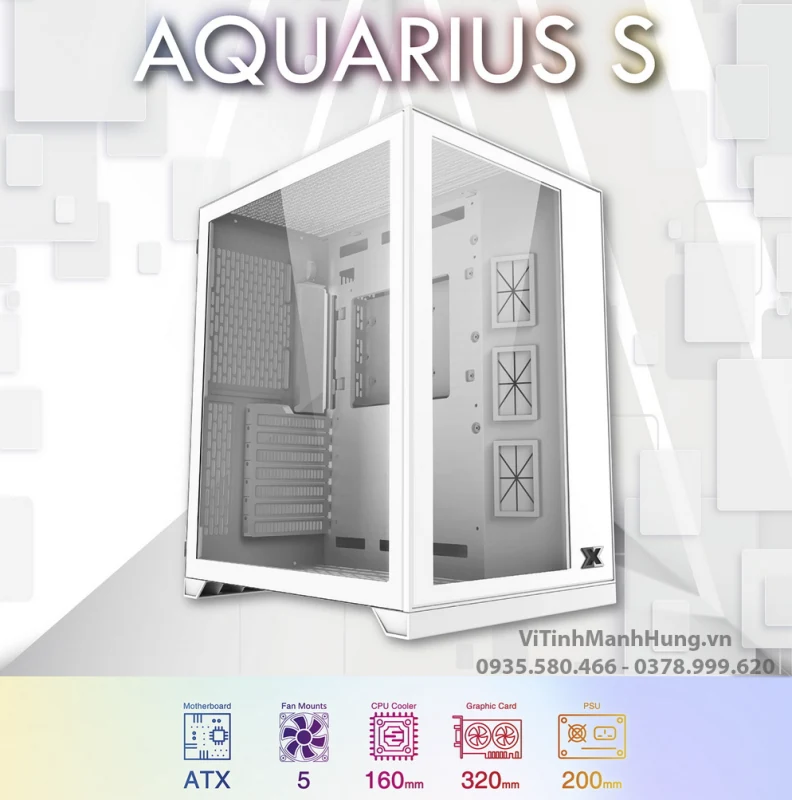 Vỏ Case PC Xigmatek Aquarius M - M-ATX - Đen - NEW