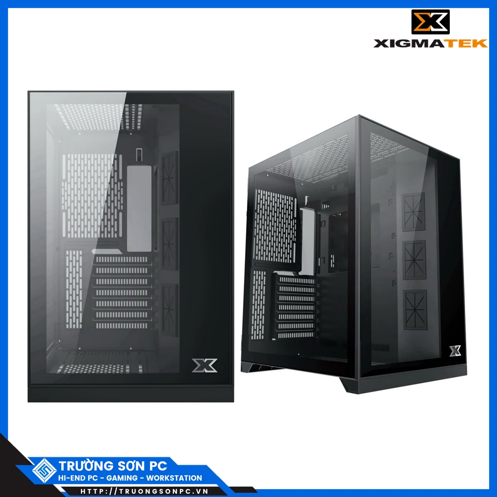 Vỏ Case PC Xigmatek Aquarius S - ATX - Đen - NEW