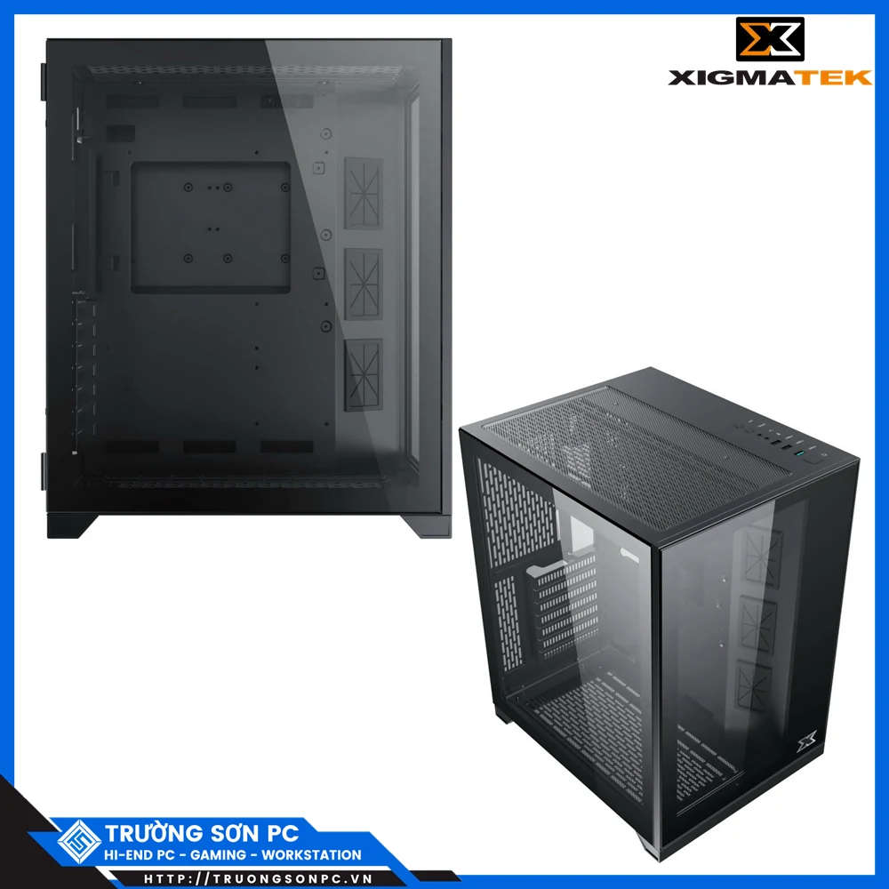 Vỏ Case PC Xigmatek Aquarius S - ATX - Đen - NEW