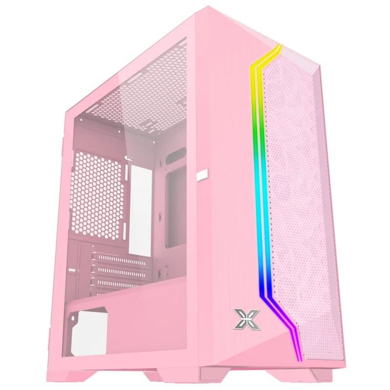 Vỏ Case PC Xigmatek Gemini II Pink 3FB - M-ATX - Hồng - NEW
