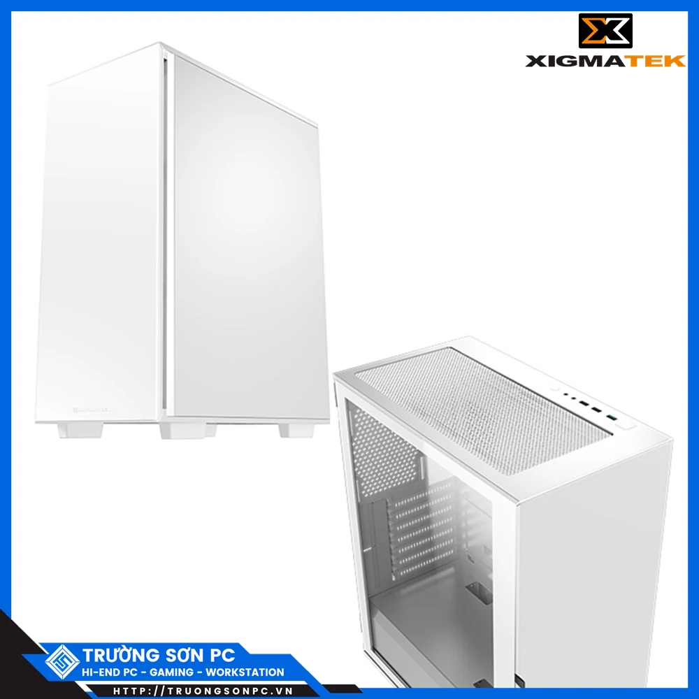 Vỏ Case PC Xigmatek LUX A Arctic - ATX - Trắng - NEW