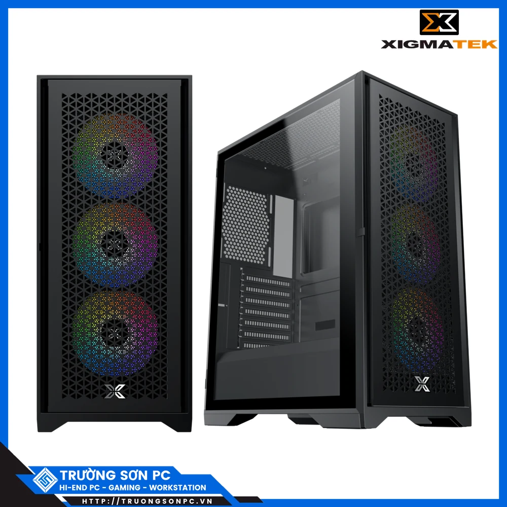 Vỏ Case PC Xigmatek LUX S 3FX - ATX - Đen - NEW
