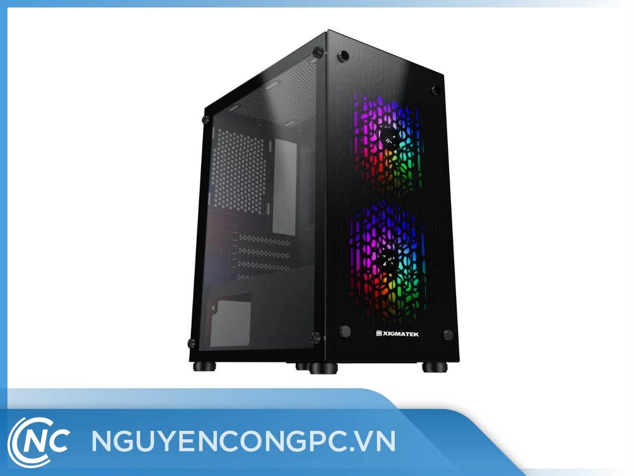Vỏ Case PC Xigmatek NYM 2F - M-ATX - Đen - NEW