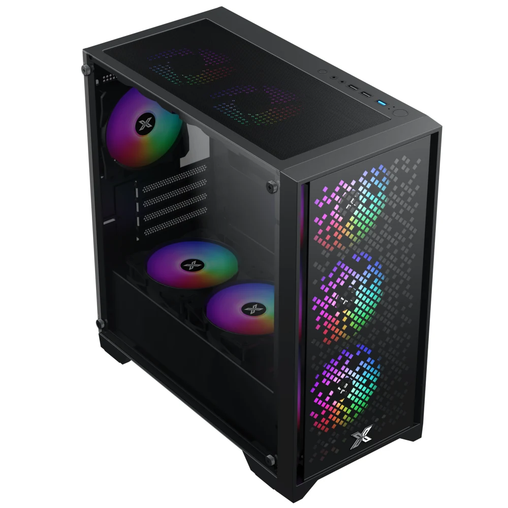 Vỏ Case PC Xigmatek NYX 3F - M-ATX - Đen - NEW