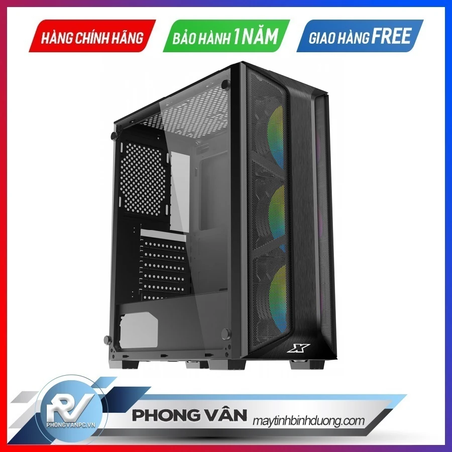 Vỏ Case PC Xigmatek Trio - ATX - Đen - NEW