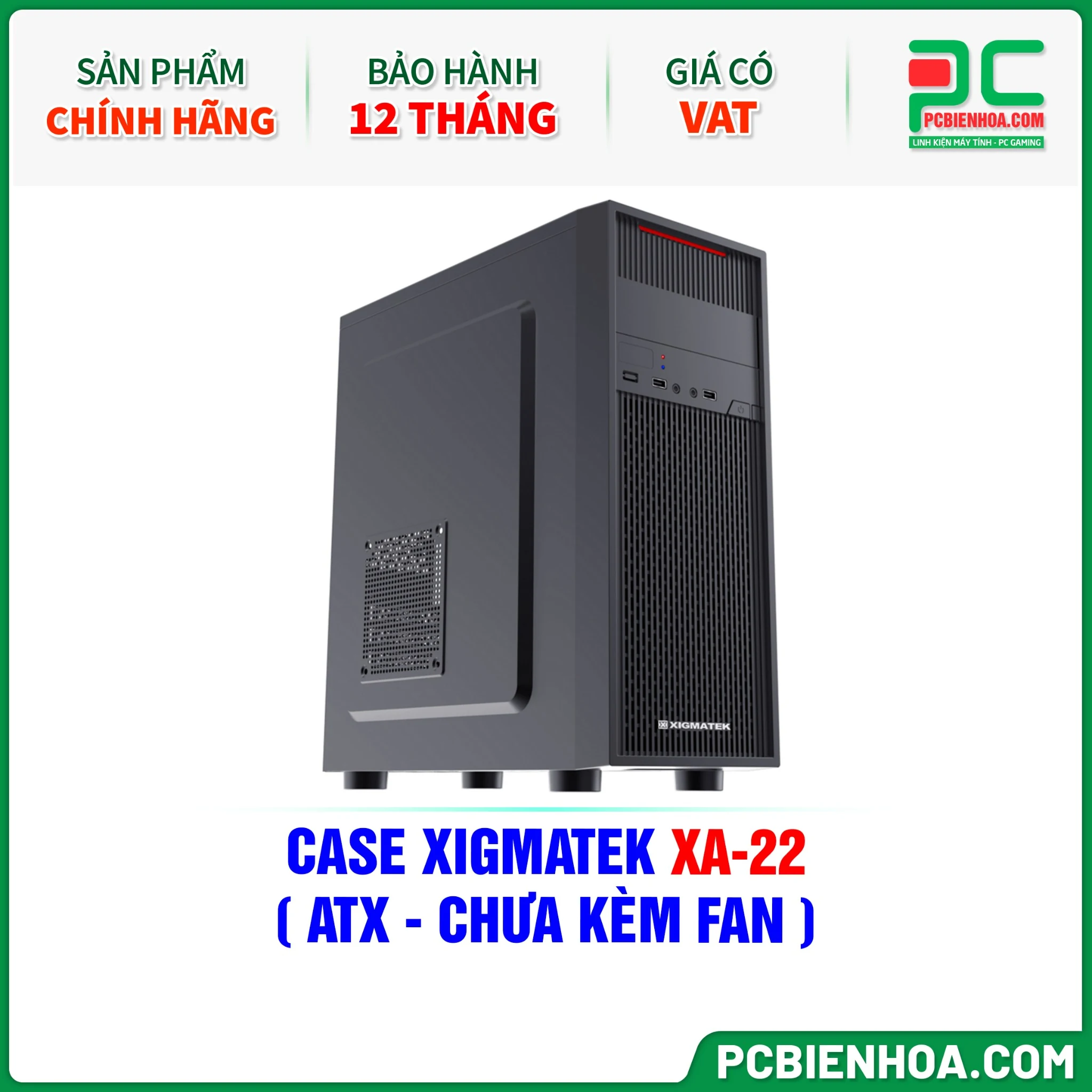 Vỏ Case PC Xigmatek XA-22 - ATX - Đen - NEW