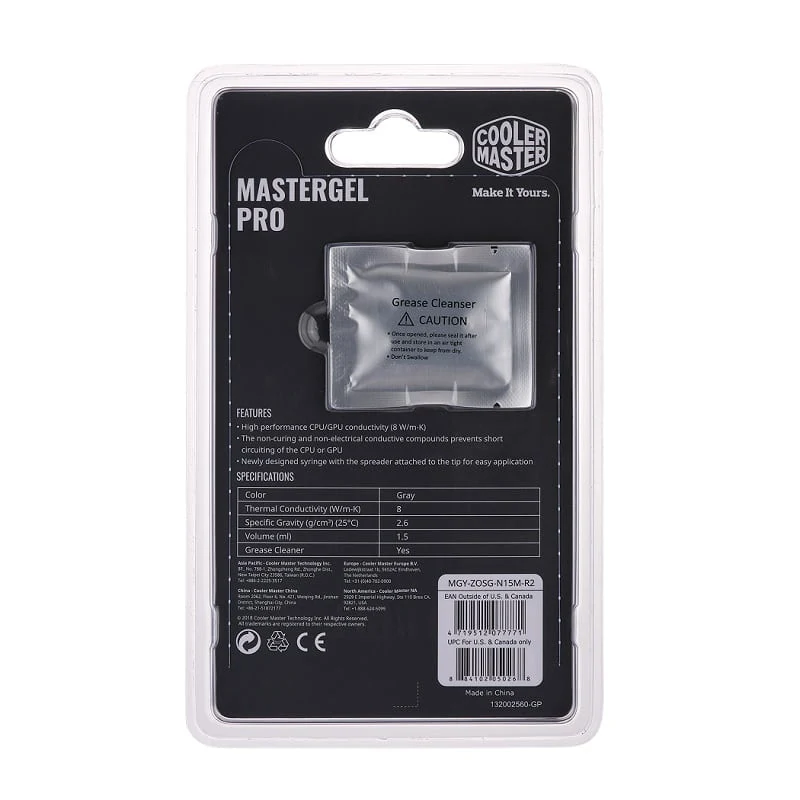 Keo tản nhiệt Cooler Master MasterGel Pro - NEW