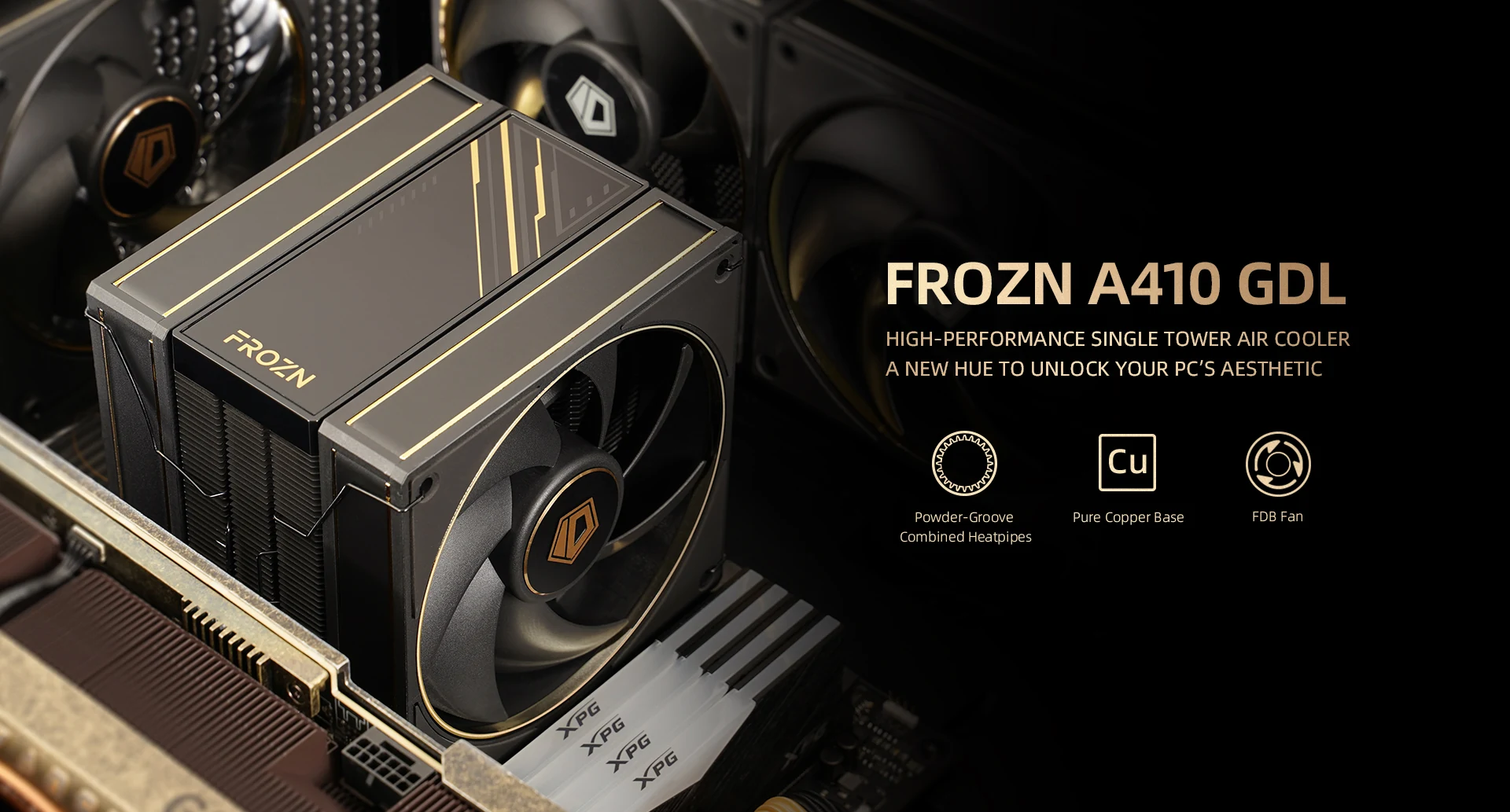 Tản nhiệt khí ID-Cooling FROZN A410 BLACK - NEW
