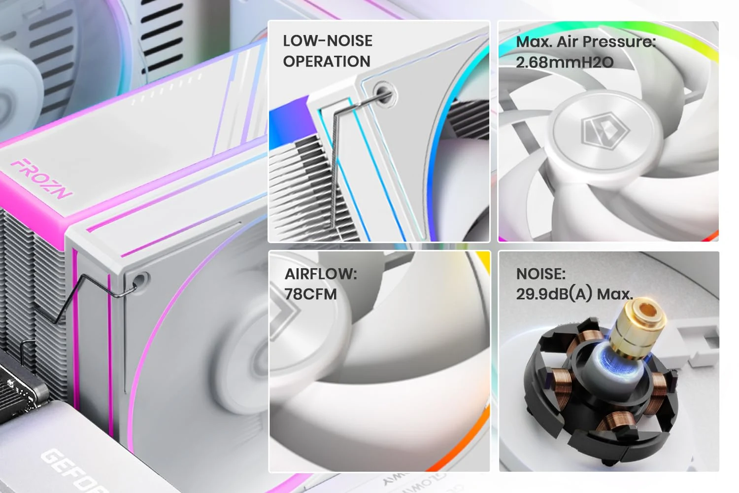 Tản nhiệt khí ID-Cooling FROZN A410 SE WHITE - NEW