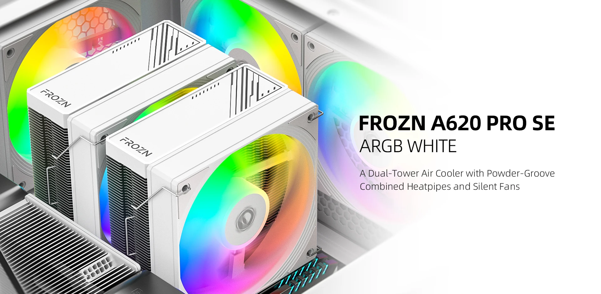 Tản nhiệt khí ID-Cooling FROZN A620 PRO SE ARGB WHITE - NEW